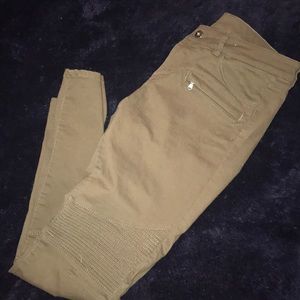 H$M Green Moto Jeans